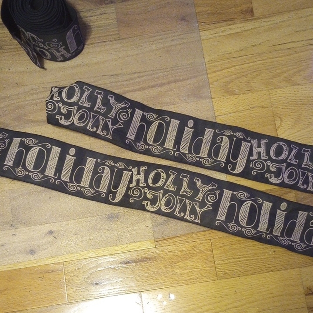 Jolly Holiday Ribbon - Black